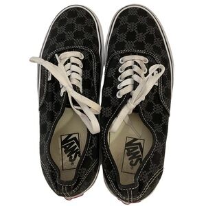 Vans Authentic ‘Monogram’ Black Low Top Unisex Lace-up Sneakers M 9.0/W 10.5